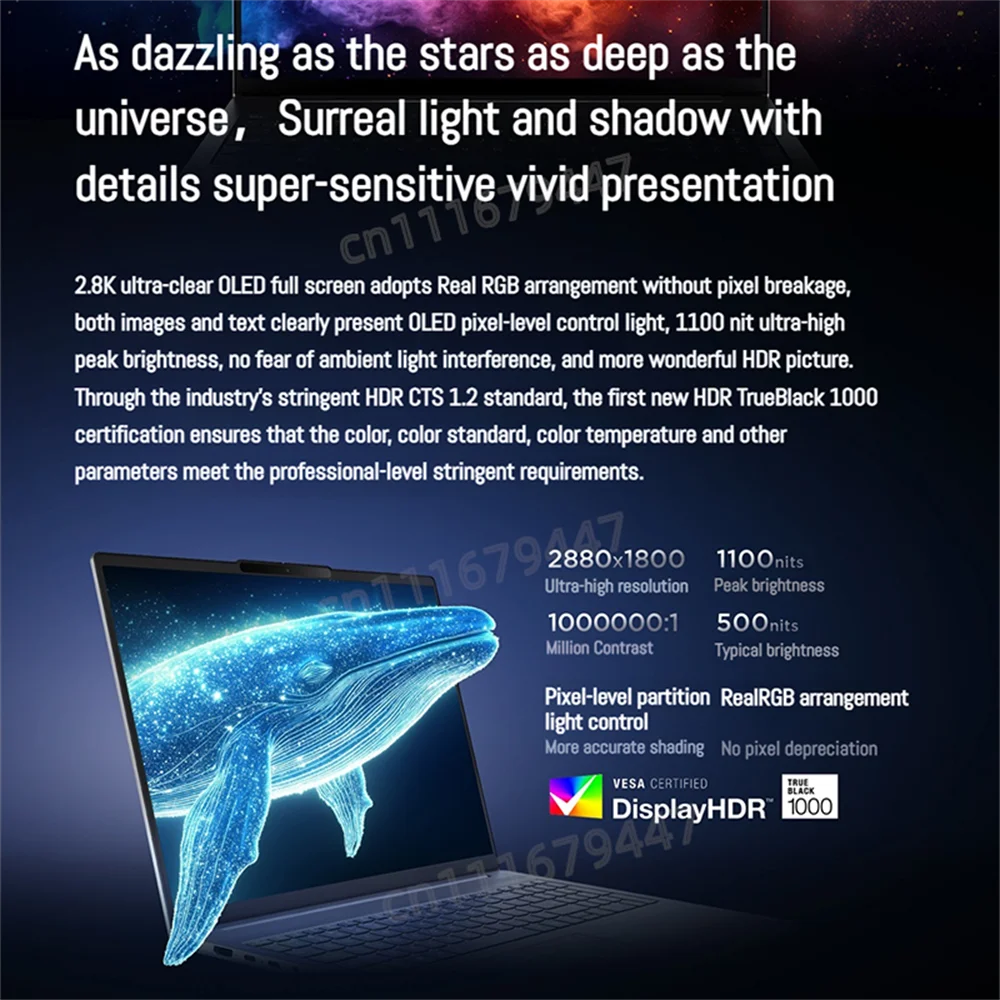 【2025 NEW】Lenovo Xiaoxin Pro 16 AMD AI 7H 350/860M 32G+1T 16inch 2.8K OLED Screen 120Hz Notebook 4
