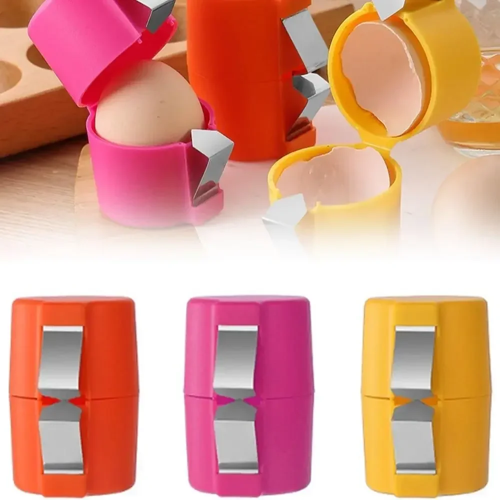 Egg Shell Opener Egg Opener Kitchen Baking Tool Household Egg Peeler Stainless Steel for Cooking Camping