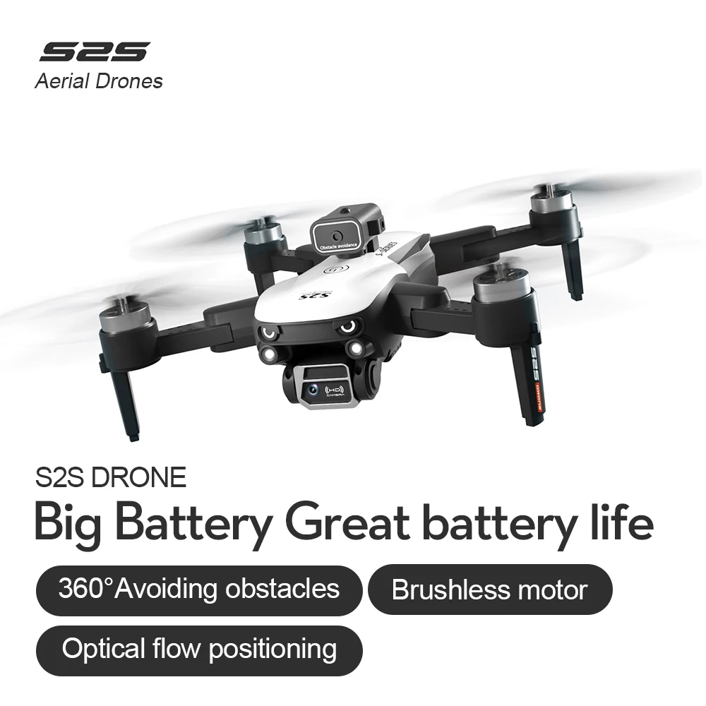 

NEW S2S Mini Drone 4k Profesional 8K HD Camera Obstacle Avoidance Aerial Photography Brushless Motor Foldable Quadcopter Kid Toy