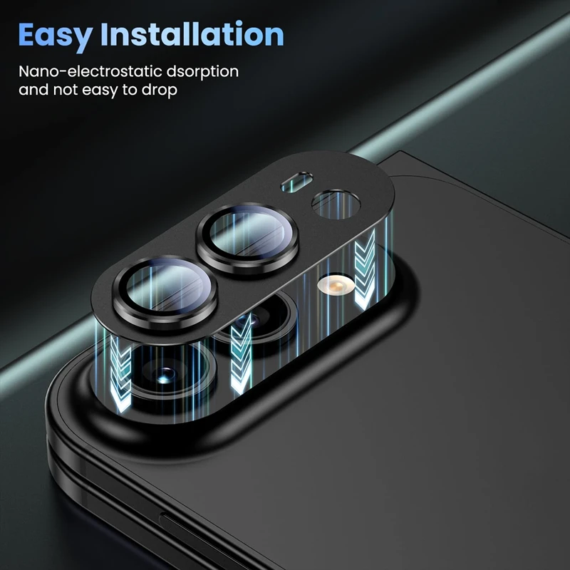 Premium Anti-Scratch Metal Camera Lens Protector with Tempered Glass – Full Coverage Protective Cap