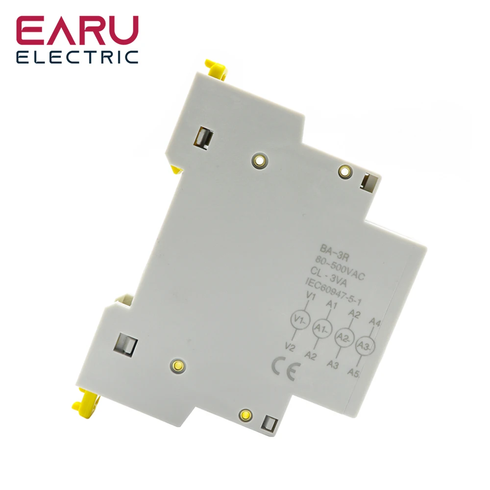 Din Rail 18mm Voltage Current HZ Meter AC 80-500V 220V 380V 100A Modular Voltmet