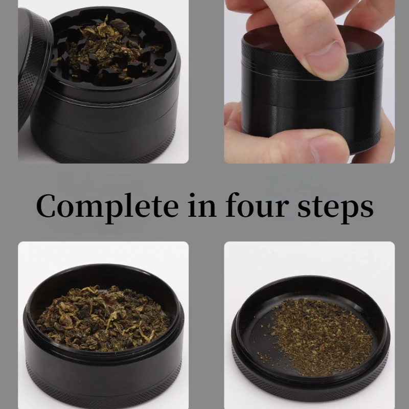 40mm Zinc Alloy Smoke Grinder 4 Layer Metal Herb Tobacco Crusher Cigar Processing Shredder Smoking Pipe Accessories herb grinder
