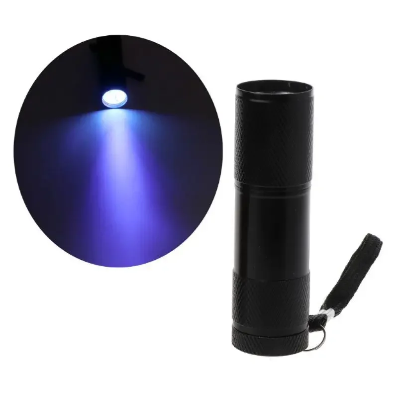 UV Resin Curing Lamp Light 9W 9 LED 395nm UV Resin Dryer Blacklight Flashlights Jewelry Tools Drying Manicure uv flashlight uv curing lamp