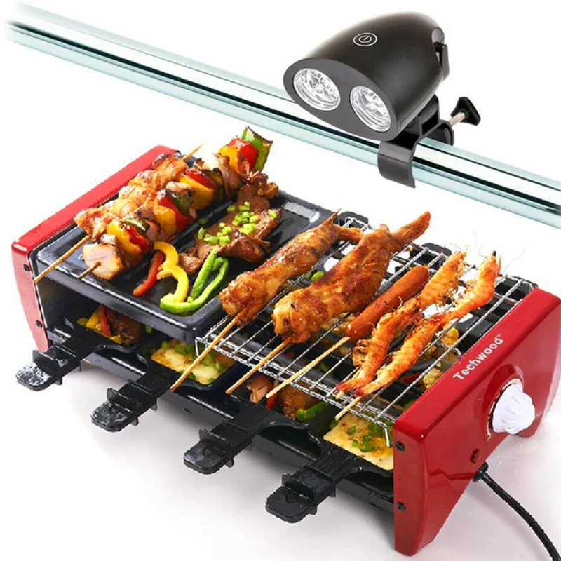 Night Barbecue Grill Light 10 Led Barbeque Bright Waterproof Heat Resistant Outdoor Adjustable BBQ Grills Lamp Camping Lights