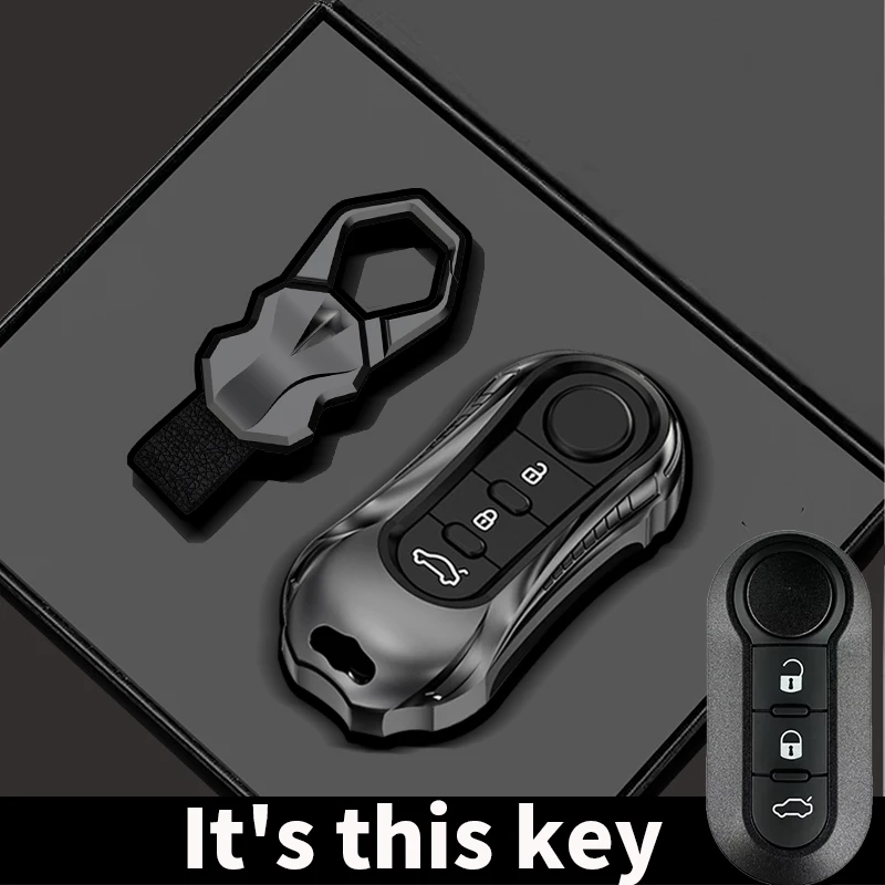 Luxury Car Key Cover and Keychain for Fiat, Lancia, and Citroen