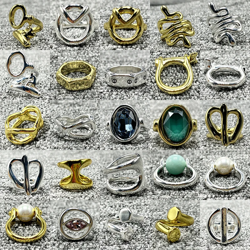 2022 New Fashion Stinless Steel Lloy Plted 925 Anello Da Letto Color Argento Con Grande Pietra Cn Essere Usato S Femle Gift Wholesle