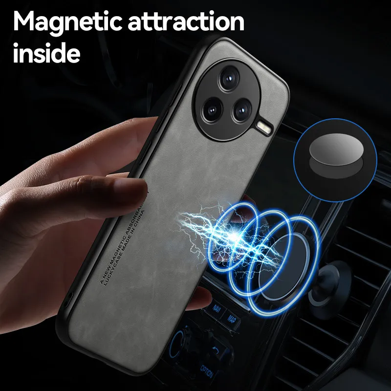 Shockproof Magnetic Protective Case with Skin-Feel Cover