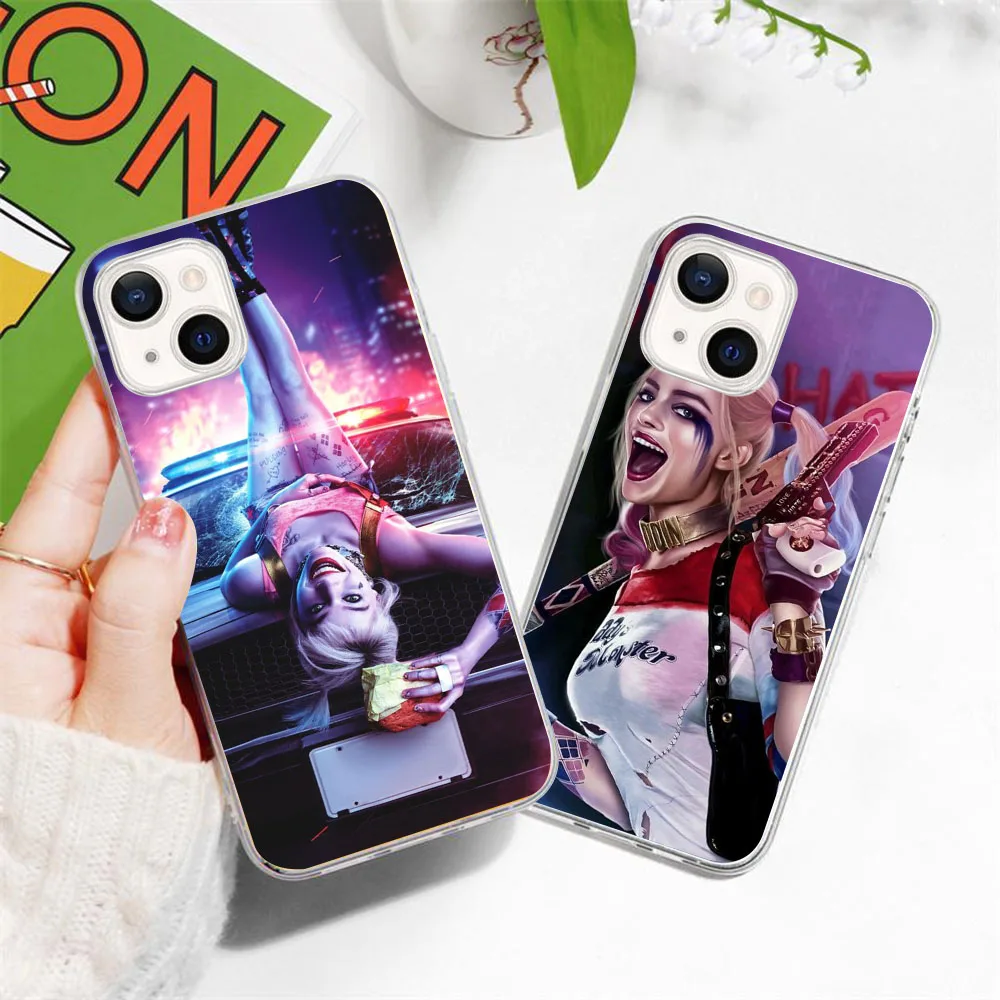 KT-48 Harley Quinn Silicone Case For iPhone 11 12 13 14 Mini