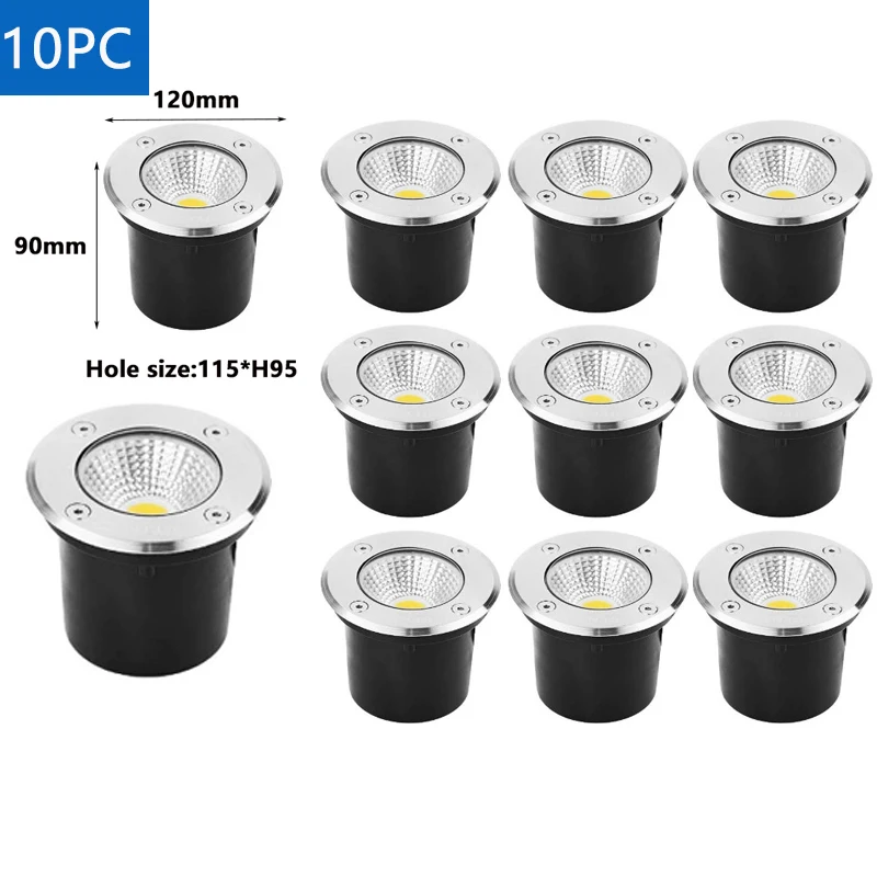 ตัวเลือกสินค้า ไฟ LED กันน้ำ IP67 สำหรับจัดสวน 6-10 ชิ้น 5W/10W/15W
