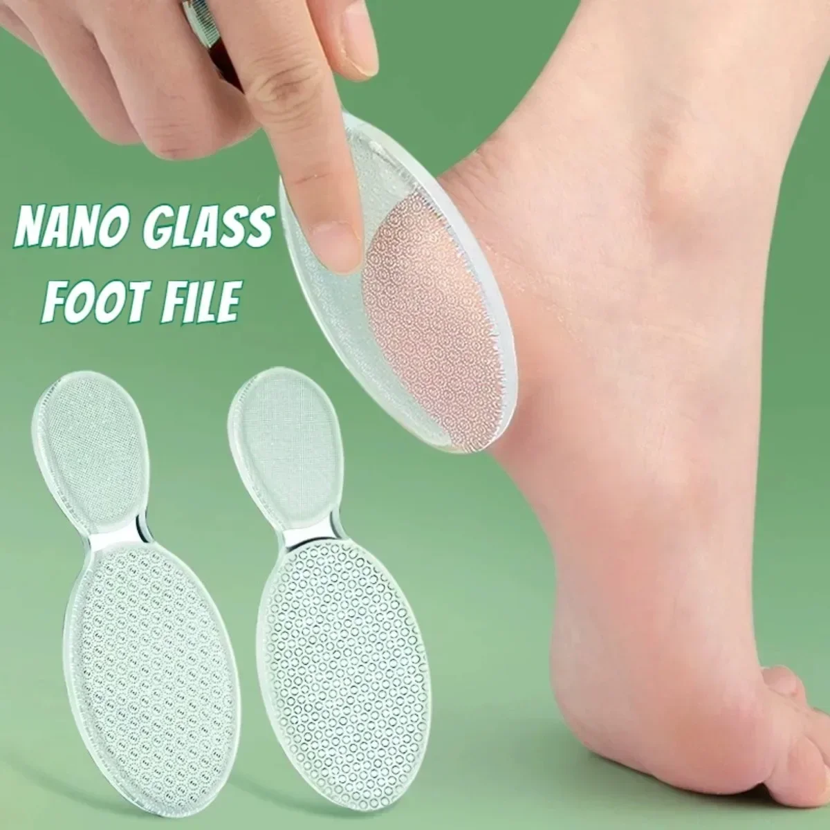 Nano Glass Foot File Double-sided Exfoliating Foot Grinder Hard Dead Skin Callus Remover Scrubber Pedicure Feet Care Tool