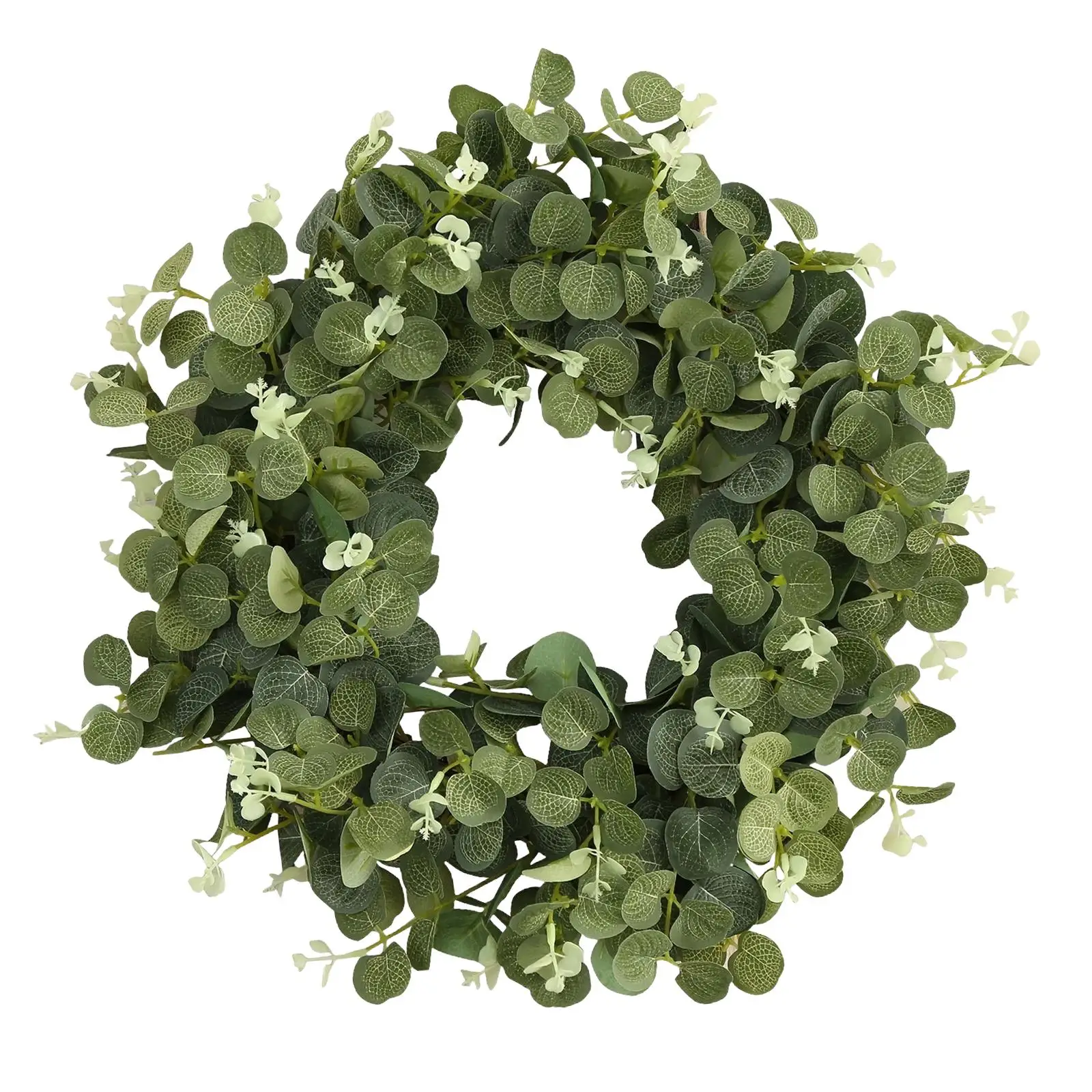 Artificial Green Leaves Wreath Wreath for Front Door for Farmhouse Wall