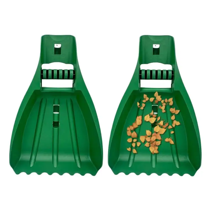 2Pcs Leaf Grabbers Hands Leaf Scoops and Claws Hand Rakes Garden Yard Hand Scoops Leaves for Debris Farming Yard Work Lawns