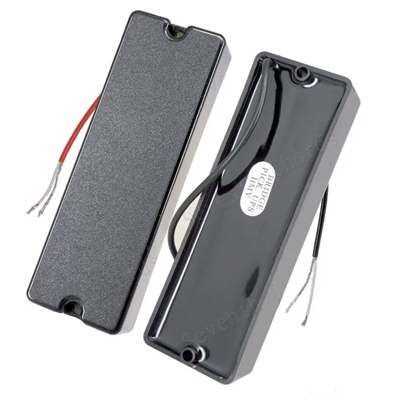 Ein Satz von 2 Stück versiegelten 6-saitigen Bassgitarren-Tonabnehmern Humbucker Länge 114mm Hals Bridge Gitarren zubehör