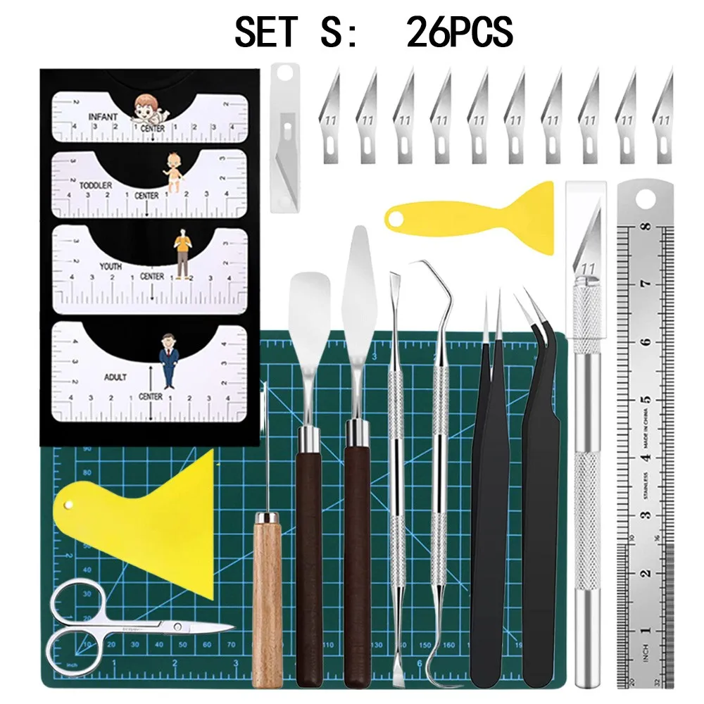 Craft Vinyl Weeding Tool Set Dried Flower Basic Handmade Tools DIY Kit Silhouettes Cameos Lettering Scrapbooking