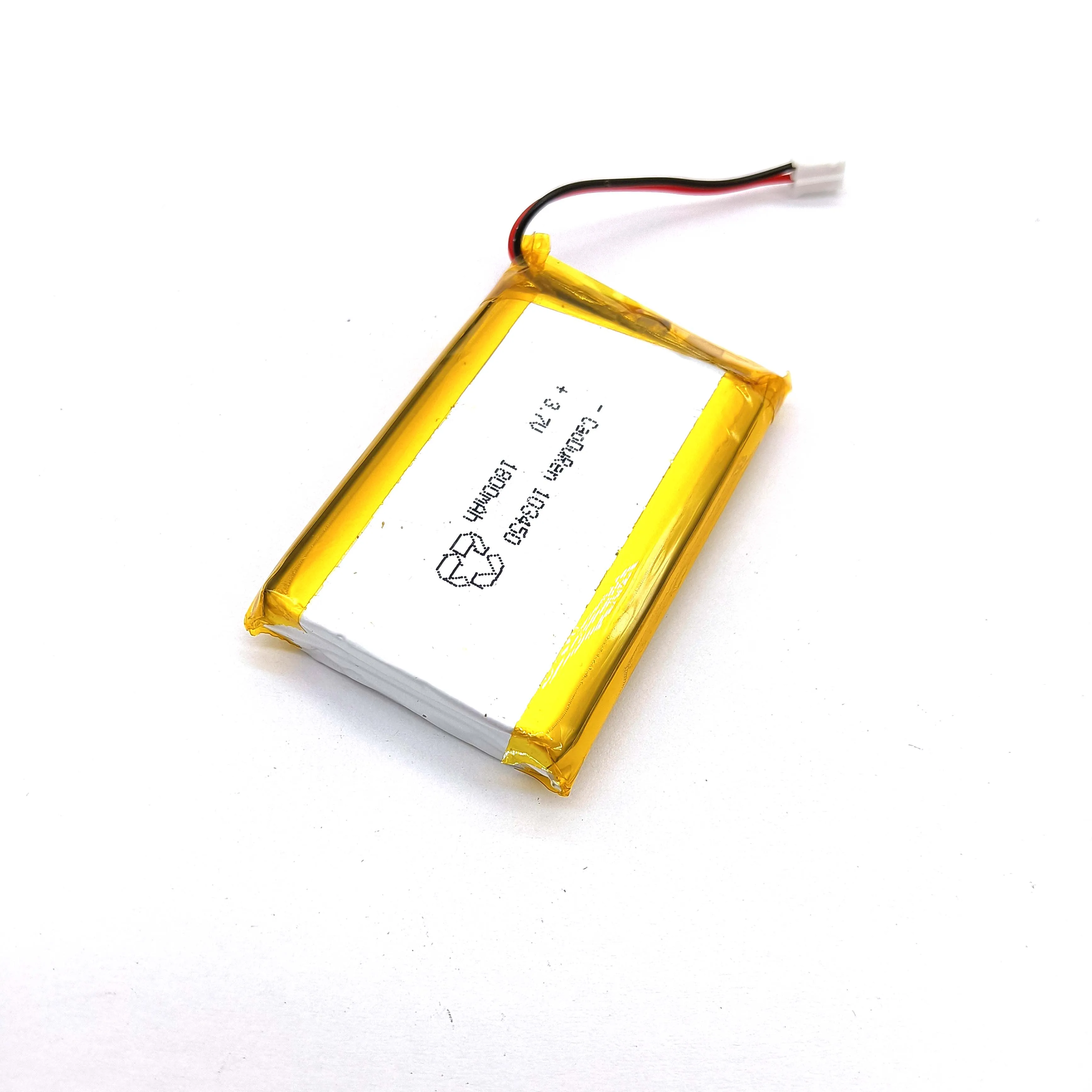 Conector Jst da Bateria 2.0 mm do Íon do Polímero do Lítio 10 20 Peças 3.7v 1800mah 103450