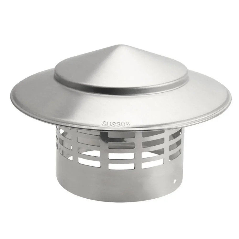 110/160mm Chimney Pot Roof Cowl Metal Top Hat Flue Rain Cap Ducting Pipe Wood Burner Stover Chimney Cover Air Vent chimney liner pipe