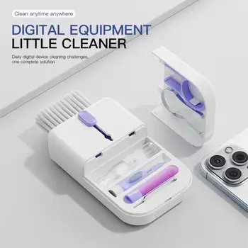 1PC Kit di pulizia tastiera multifunzione 11 in 1 Spazzola per pulizia prodotto digitale Spazzola per polvere Penna per pulizia auricolari Strumento elettronico
