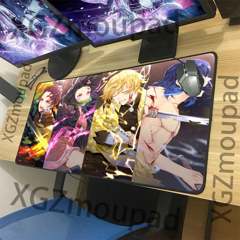 

Demon slayer Jun Yue's eight leaves of animation large mouse mats gamer computer desk pad rubber non-slip keyboard accessories