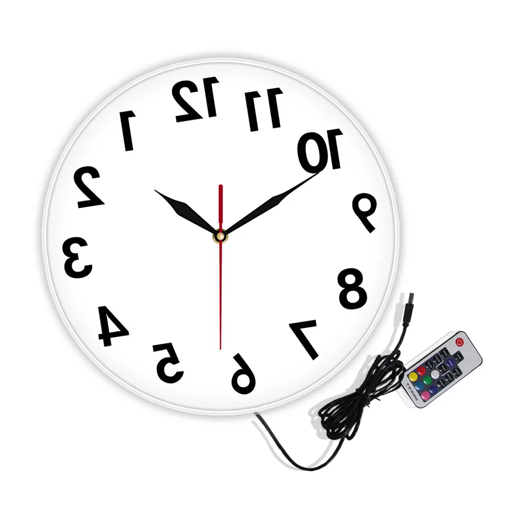 The Vinyl Clock GIT01046 Backwards Clock Backwards Clock