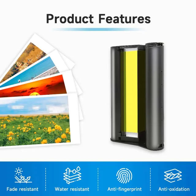 KP108 pour Canon SELPHY CP1500 Kit d'imprimante Photo compacte Wifi sans fil pour KP-108IN RP-108 CP1200 CP900 CP910 papier Photo 6 pouces 3