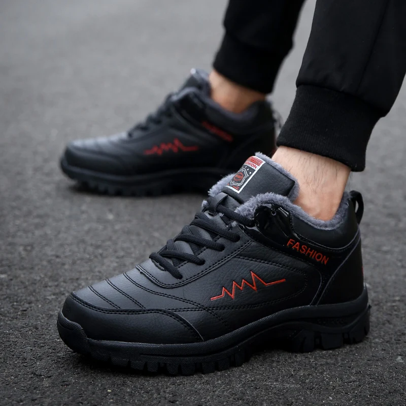 Men Winter Boots Shoes Warm Fashion Sneakers Winter Outdoor Casual Shoes Botas De Hombre Snow Boots outdoor boots men leather boots business mens boots