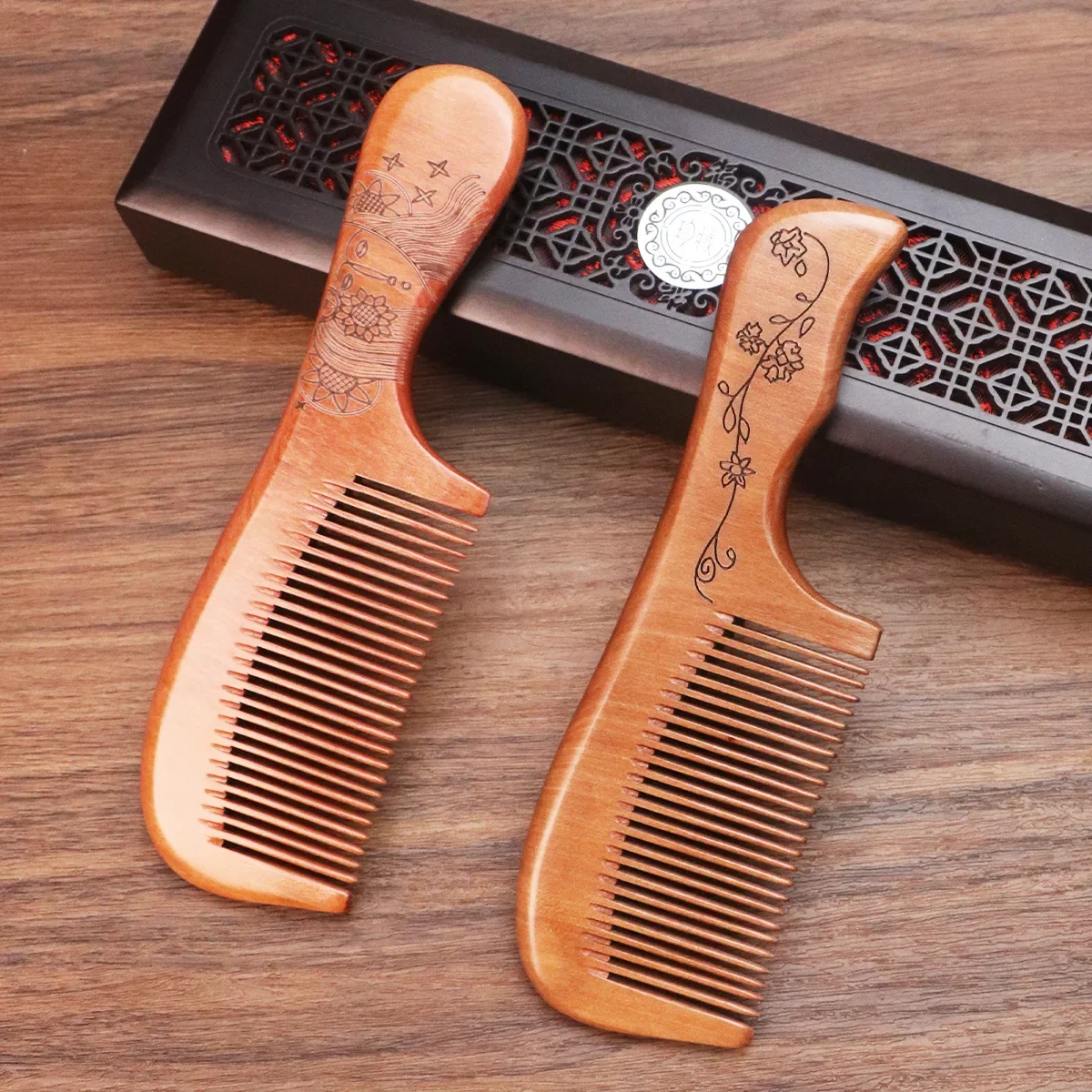 مشط تدليك الشعر الطويل للنساء والرجال للاستخدام المنزلي، مشط ميريديان محمول مضاد للكهرباء الساكنة، مشط فني لقص الشعر