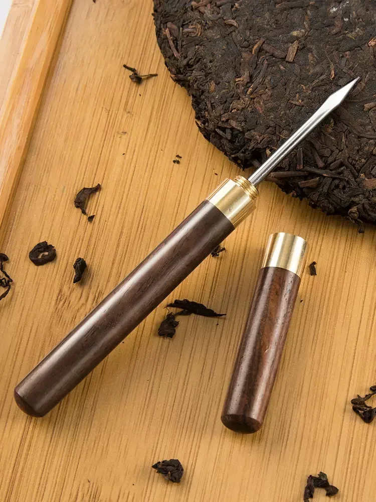 Tea Knife Solid Wood Tea Needle Special Tool Rosewood Ebony Kung Fu Ceremony Utensils Pu Erh Needle Set Accessories