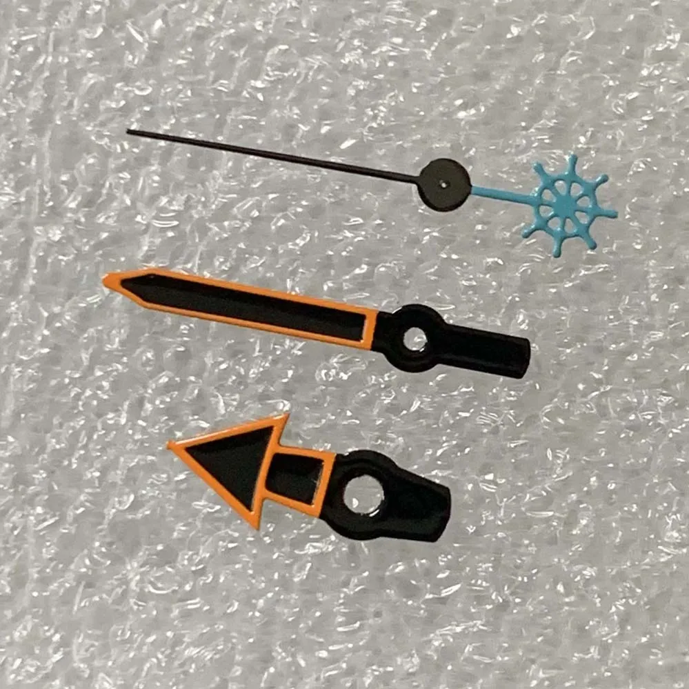 

Watch Hands Orange Edge Black Turtle Second Fish Second Assembly Watch Hands Fit Japanese NH35 NH36 4R36 Automatic Movement
