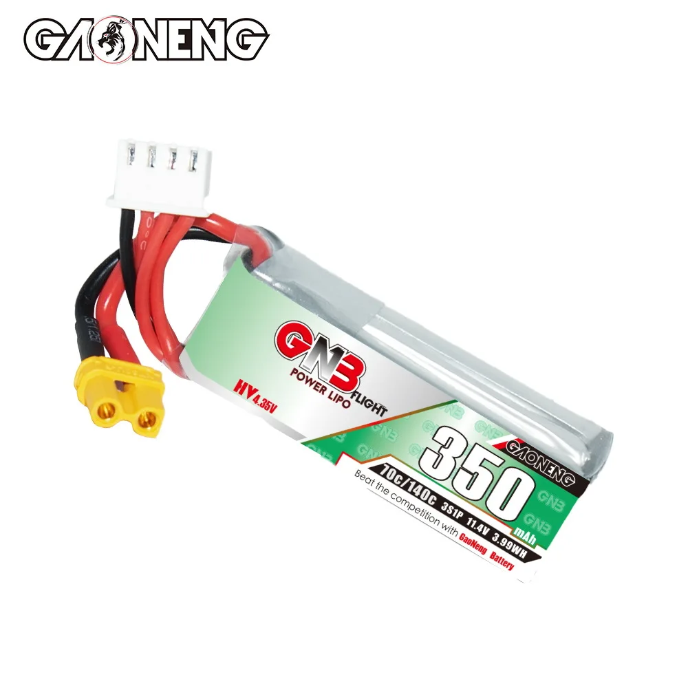 1-10PCS GAOGENG 3S GNB 11.4V 80C 300mah Lipo Battery XT30 For BETAFPV Beta75X 3S Beta65X 2S Whoop Drones Parts 3S 11.4V Battery 4