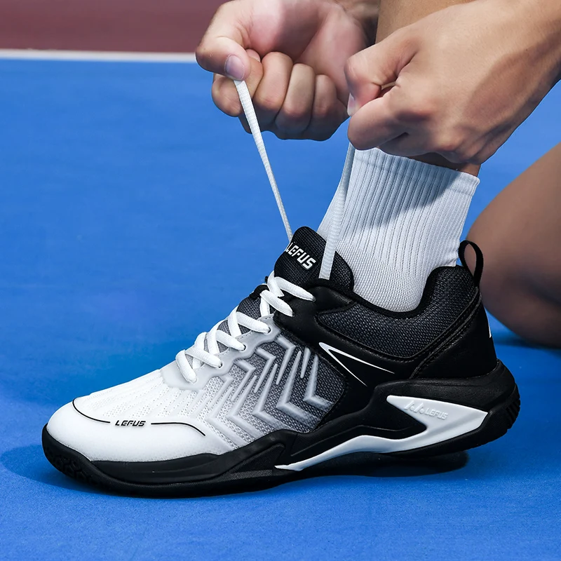 Professionelle Badmintonschuhe für Herren und Damen Rutschfeste Tennistrainer für Indoor- und Outdoor-Sport Blaue Sneaker – Detail 13