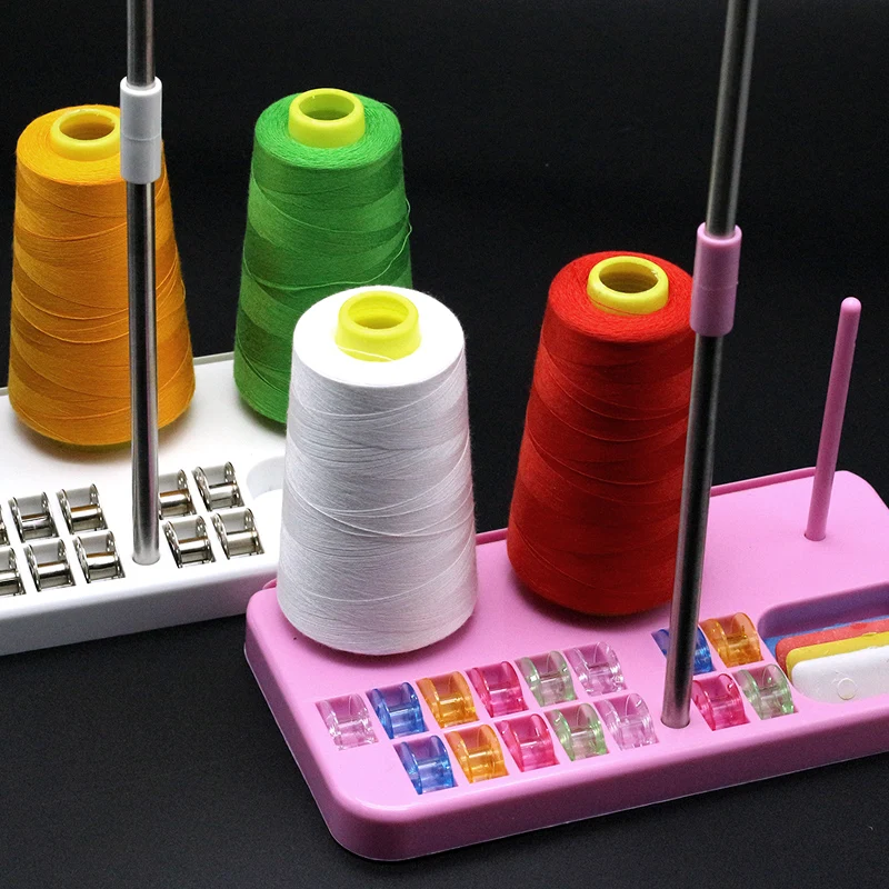 Embroidery Thread Spool Holder Stand Sewing Machine Accessories Three Spool  Thread Stand White Blue Pink Three Color for Choose