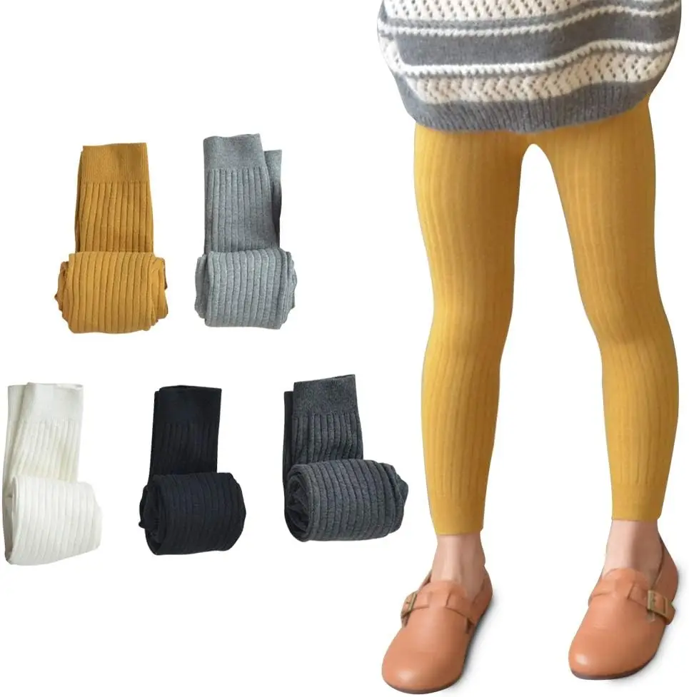 Girl Leggings Kids Tights Toddler Girls Cotton Cable Knit Leggings