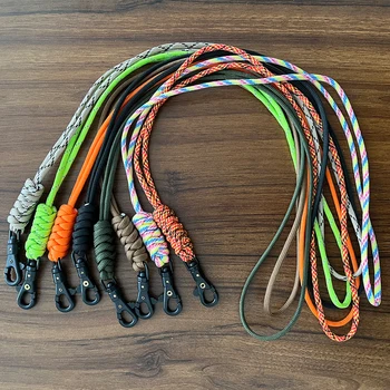회전식 버클 키 링 낙하산 로프, 고강도 코드 끈, 휴대폰 파라코드 키 체인, 끈, 목 스트랩 도구