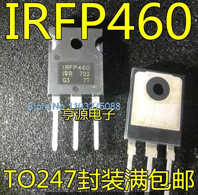 

(5 шт./партия) IRFP460 500 В 20A IRFP460PBF TO-247 N новый оригинальный запасной чип питания