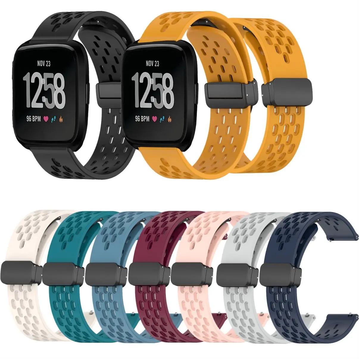 Breathable Waterproof Silicone Strap with Magnetic Clasp