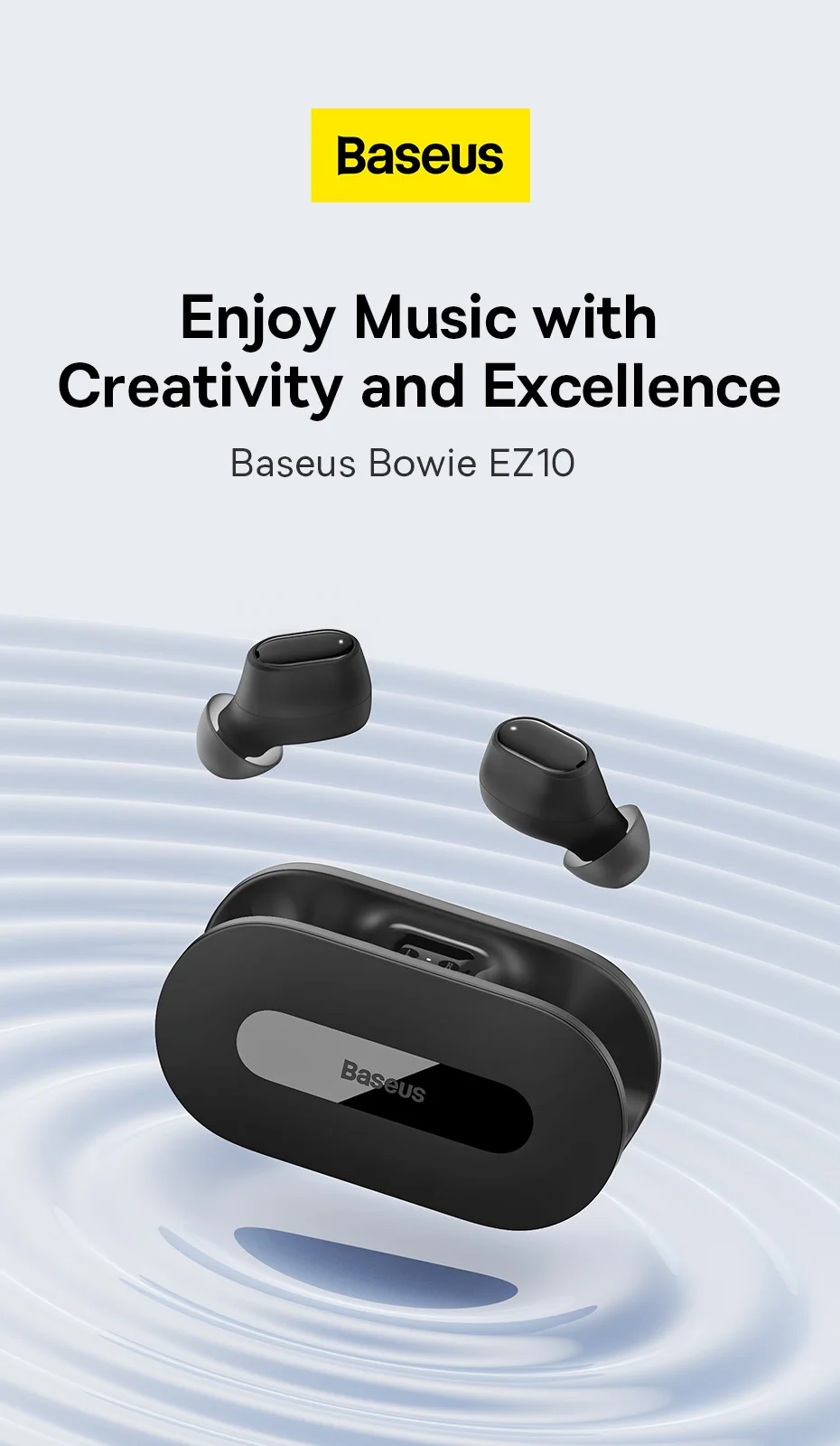 Fio, Esportes Headphone, Touch Control, TWS Headset, 5.3