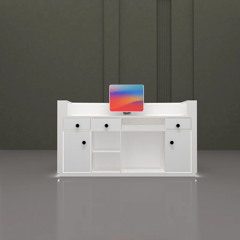 Simple Cash Register Reception Desks Nordic Originality White Atril Checkout Counter Beauty Salon Furniture Ontvangstbalie FYRD