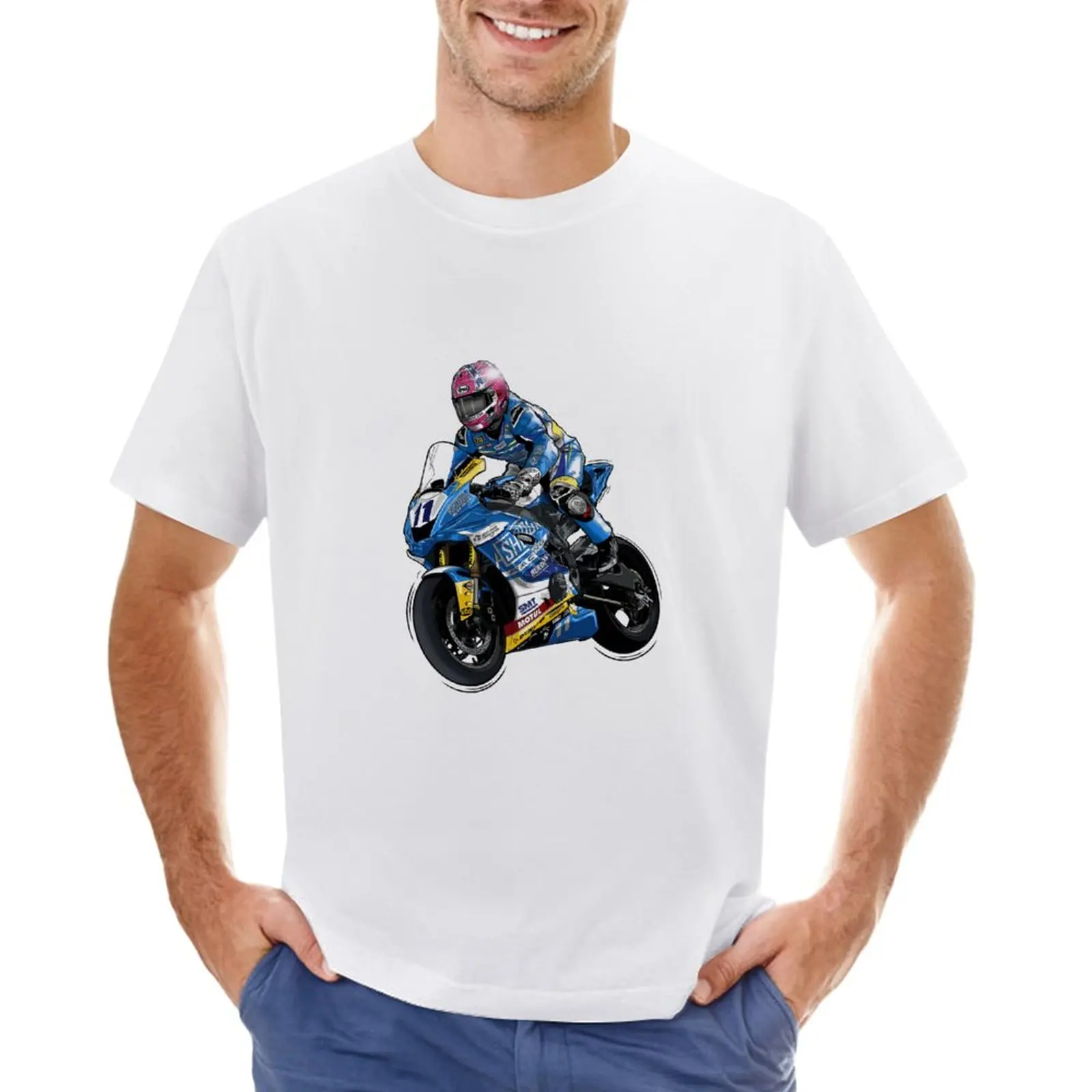 

Lee Johnston Ashcourt Racing Digital Artwork T-Shirt oversizeds plus size tops oversized plus sizes plain t shirts men