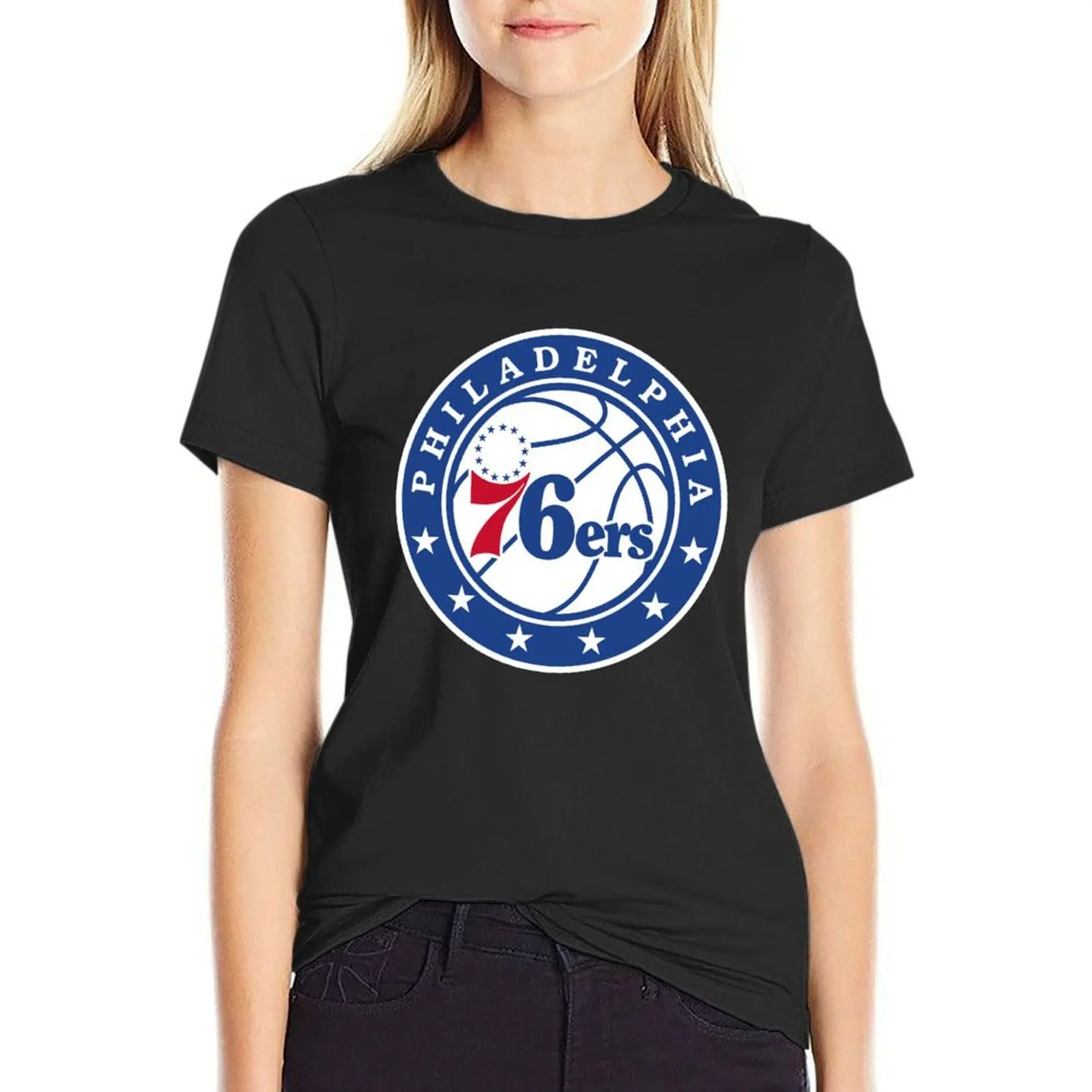 

76ers-City T-shirt Aesthetic clothing aesthetic clothes plain t shirts for Women