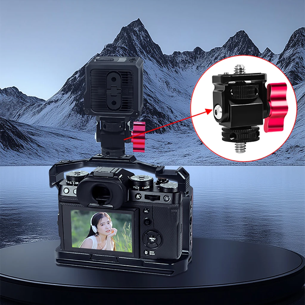 Monitor EVF Stand Holder Cold Shoe Mount for Camera Field Monitor Microphone Hot