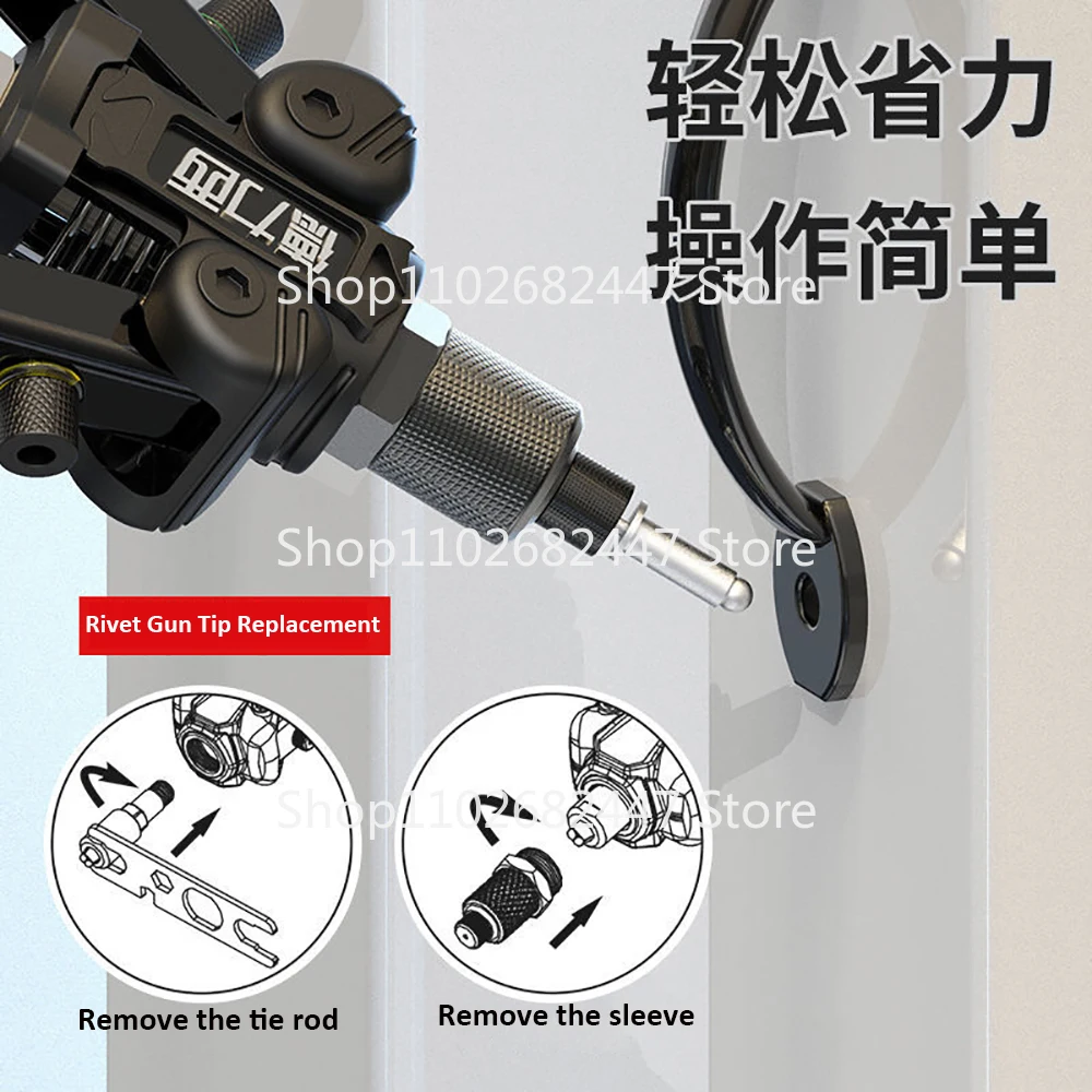 Heavy Duty Alloy Steel Rivet Gun Assortment Kit Manual Hole Opener Grab Core Pull Artifact Pull Industrial Rivet Gun Tools
