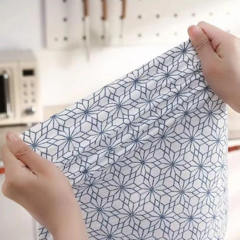 40Pcs Kitchen Roll Lazy Dishcloth Rag Reusable Cleaning Cloths Strong Absorbent Thicken Multi-Purpose Non-Woven Towel