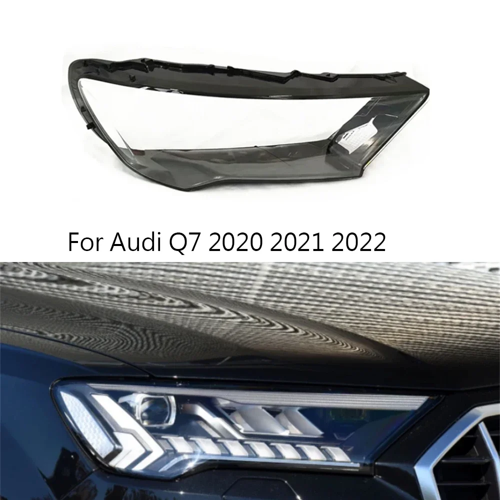 

For Audi Q7 2020 2021 2022 Car Front Headlamp Lens Shell Cover Auto Shell Car Headlight Lampshade Shade