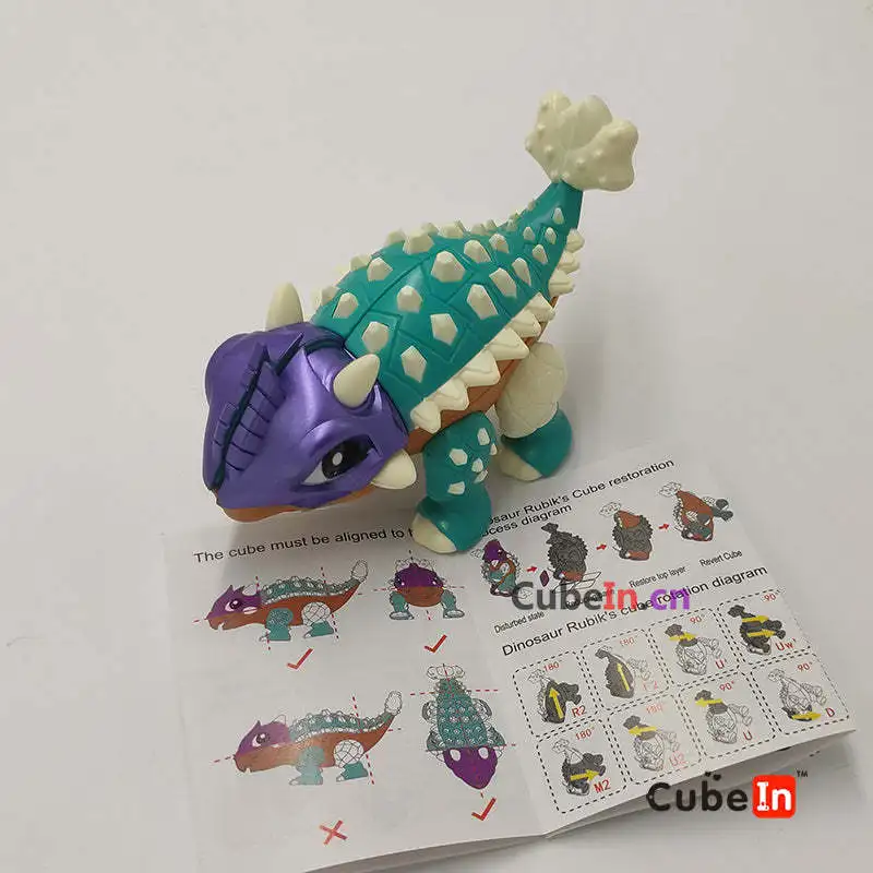 LingHuan Ankylosaurus Cube 2x2x3 Cube Puzzle Educational Toy Gift Idea X'mas Birthday 5
