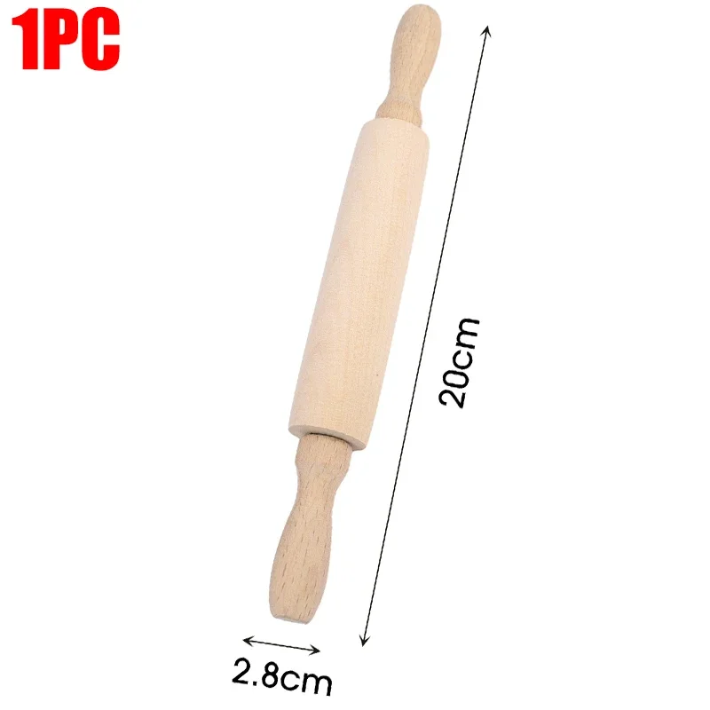 1 4Pcs Mini Rolling Pin 20Cm Long Wooden Rolling Pins Dough Roller Pastry