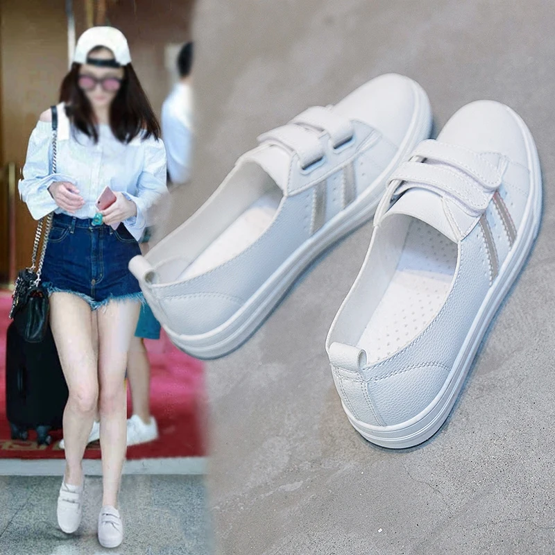 New Sneakers Women Casual Shoes Woman Loafers Breathable Low-top Shoes Ladies Fashion Off White Shoes Student Vulcanize Flats