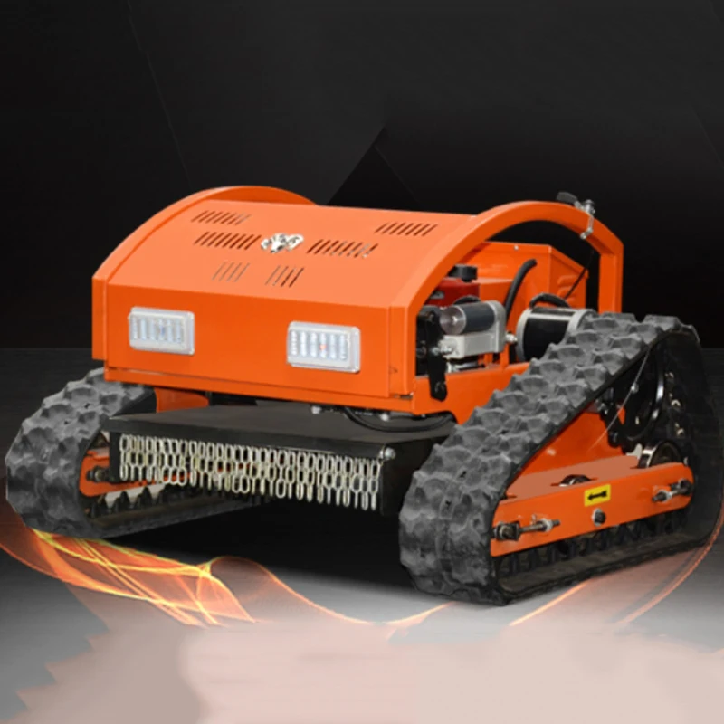 Crawler Robot Lawn Mower Self Propelled Remote Control Walking Tractor Garden Grass Cutting Machine Automated customized