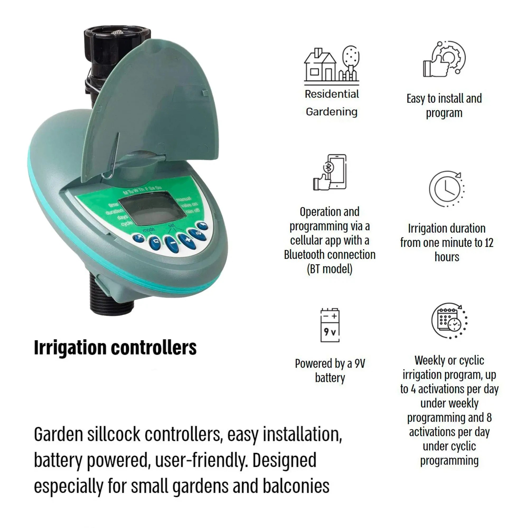 

Home Garden Buildings Watering Timer Can Automatic Drip Irrigation Machine Watering Devices Equipment Gardening Plants Sprinkler