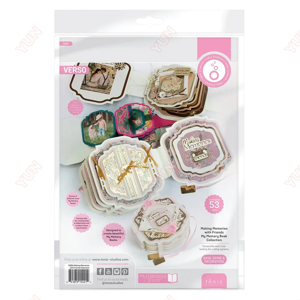 

Металлические пресс-формы My Memory Book, создание воспоминаний с друзьями, набор для высечки, украшение, тиснение, шаблон для высечки