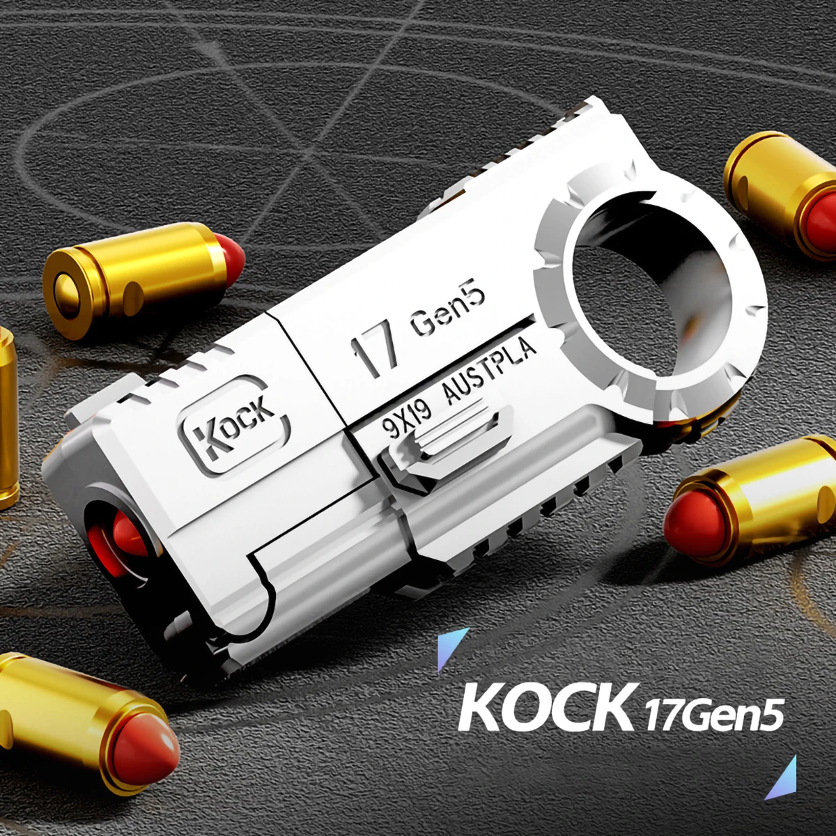 

Alloy Gun Fidget Ring EDC Fidget Spinner Metal Hand Spinner Adult Fidget Toys ADHD Tool Anxiety Stress Relief Toys Office Toys